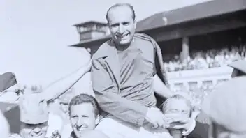 NüRBURGRING, GERMANY - AUGUST 04: Juan Manuel Fangio during the German GP at Nürburgring on August